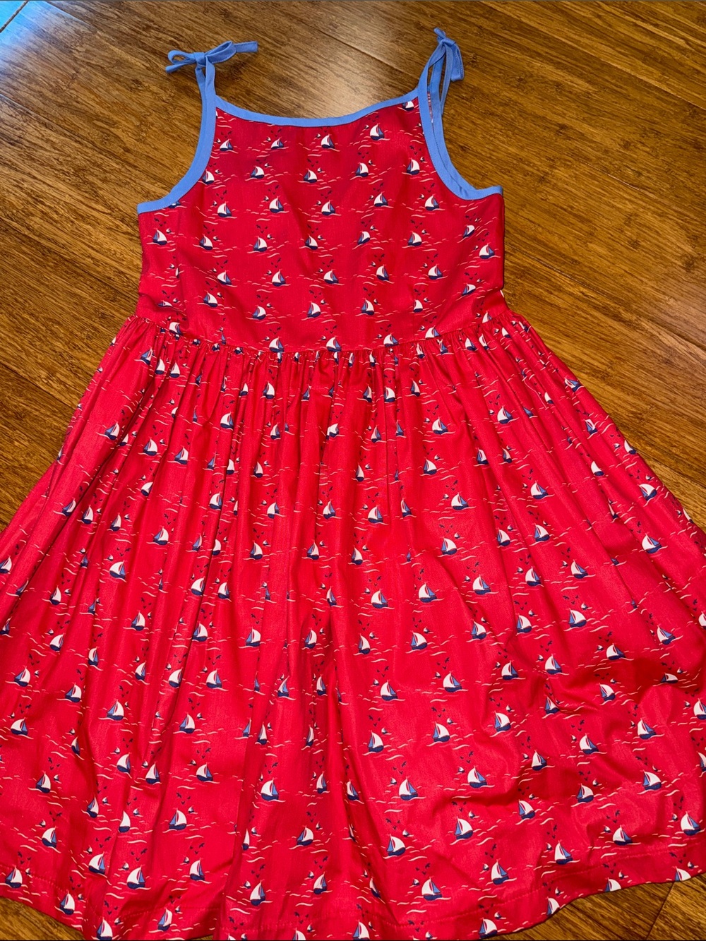 Kayce Hughes girls sailboat dress size 8 NWOT